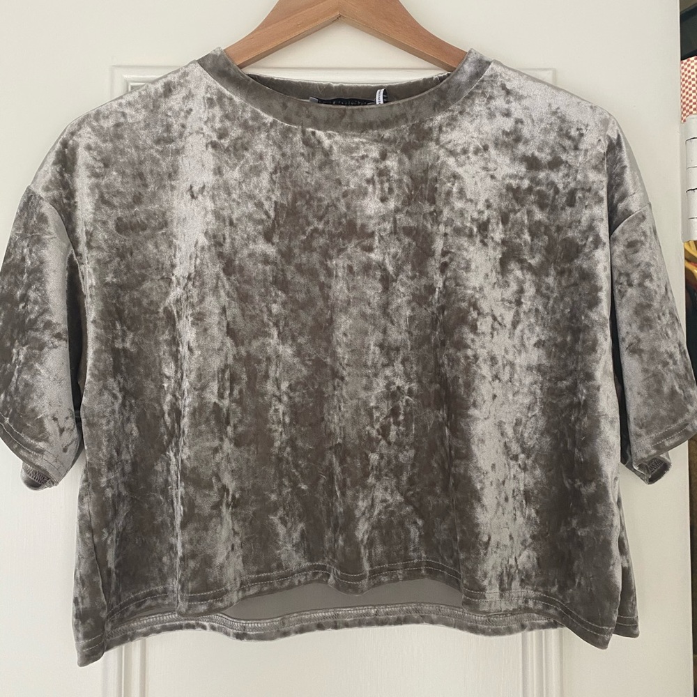 Urban Outfitters grey suede top
